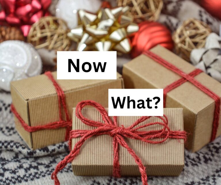 The Holidays are Over!  Now What?