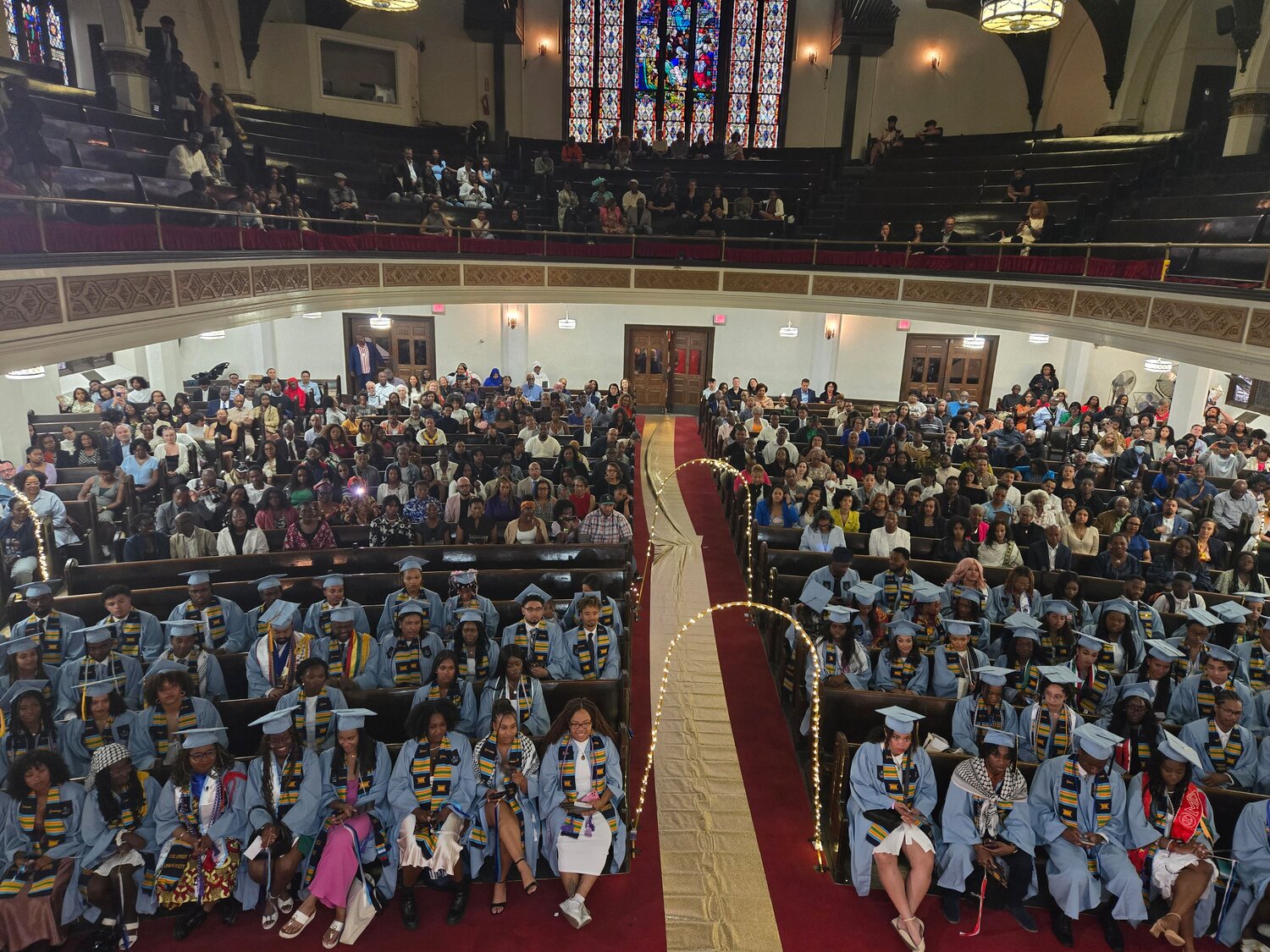 WHEN ONE DOOR CLOSES, ANOTHER ONE OPENS COLUMBIA UNIVERSITY BLACK GRAD 24K GOLDEN CLASS COMMENCEMENT AT MOTHER ZION - Image