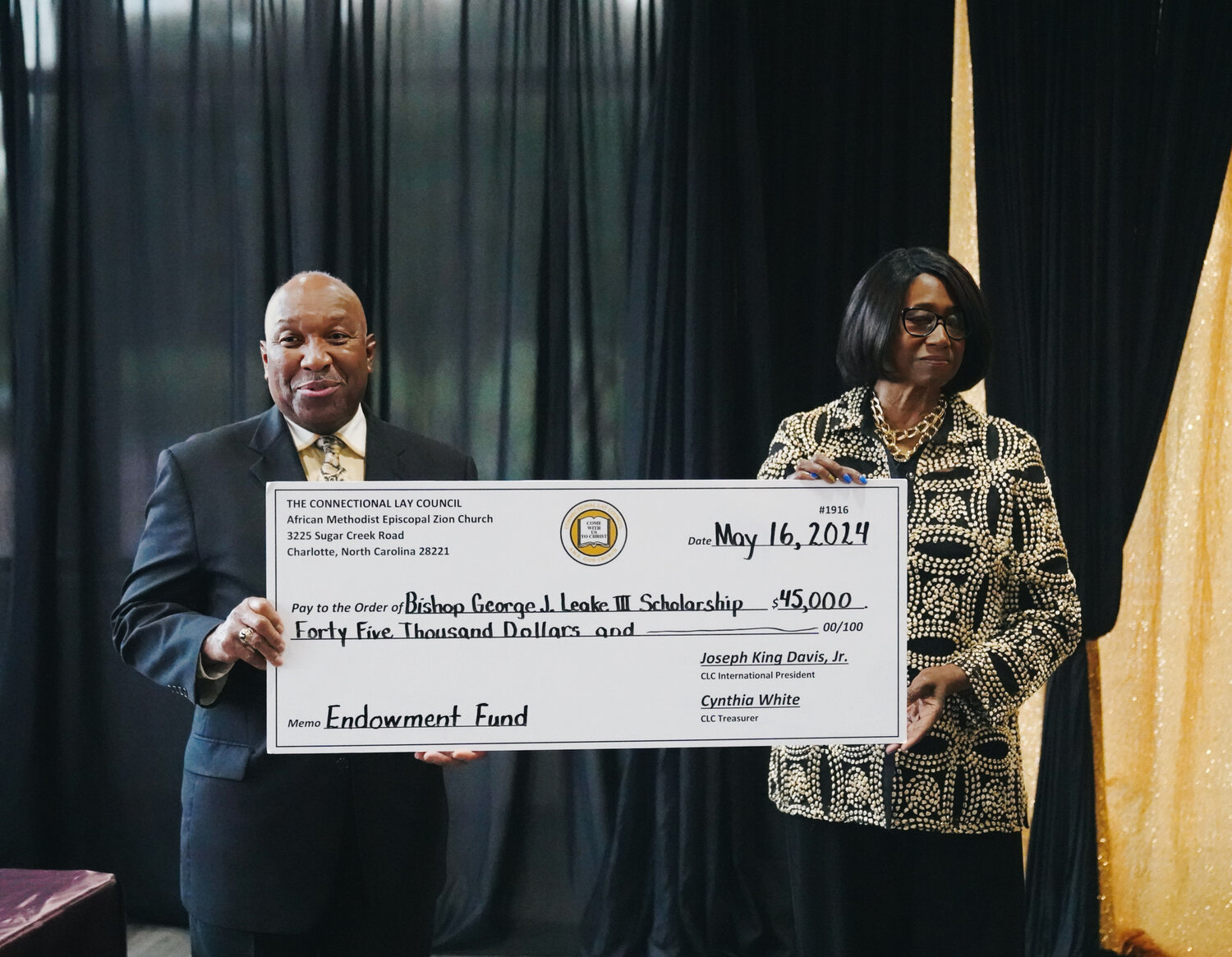 Hood celebrates its 20th Annual Bishop James Walker Hood Donor and Scholarship Recognition Dinner - Image