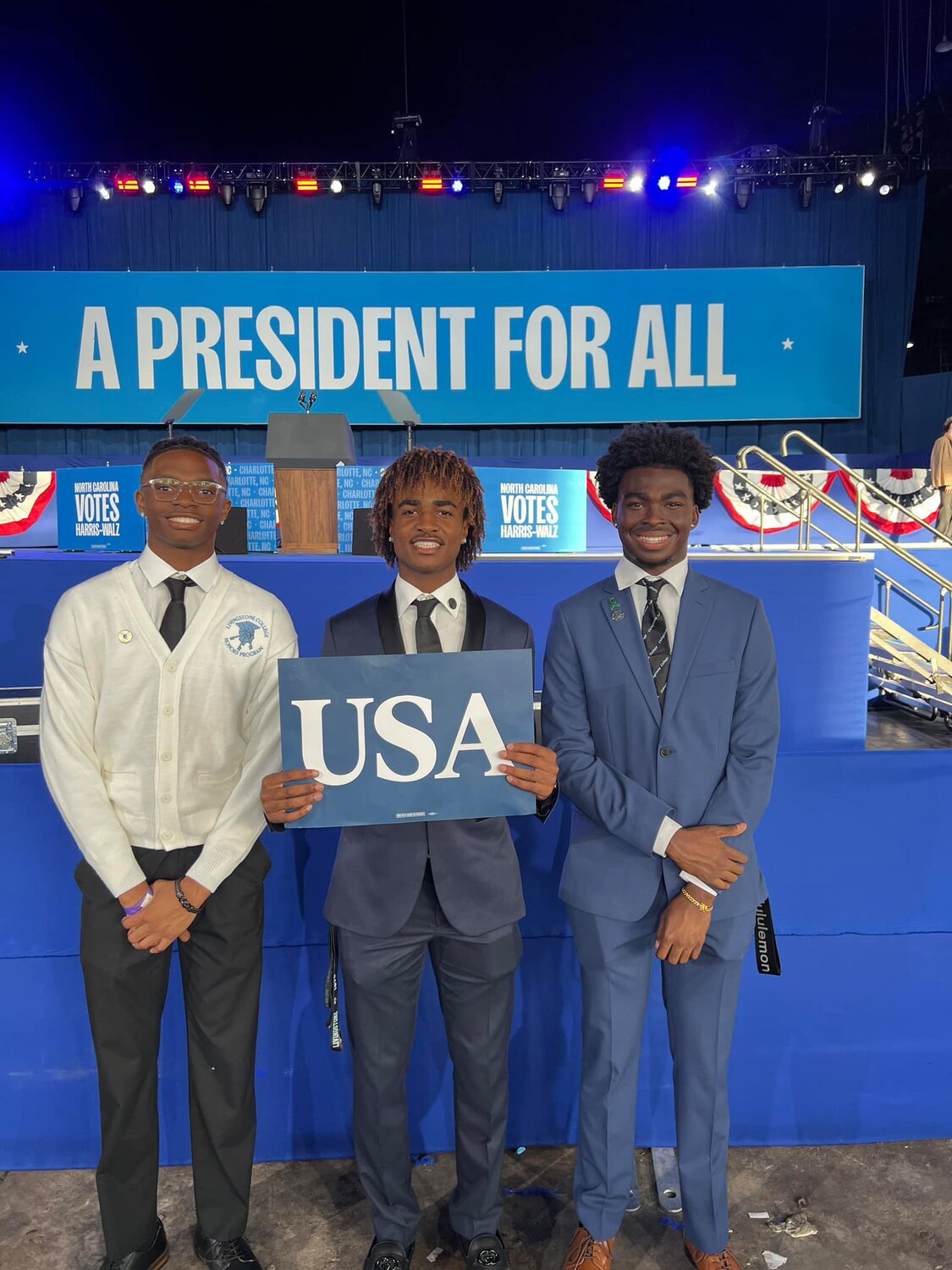 Livingstone Freshmen Attend Harris-Walz Rally - Image