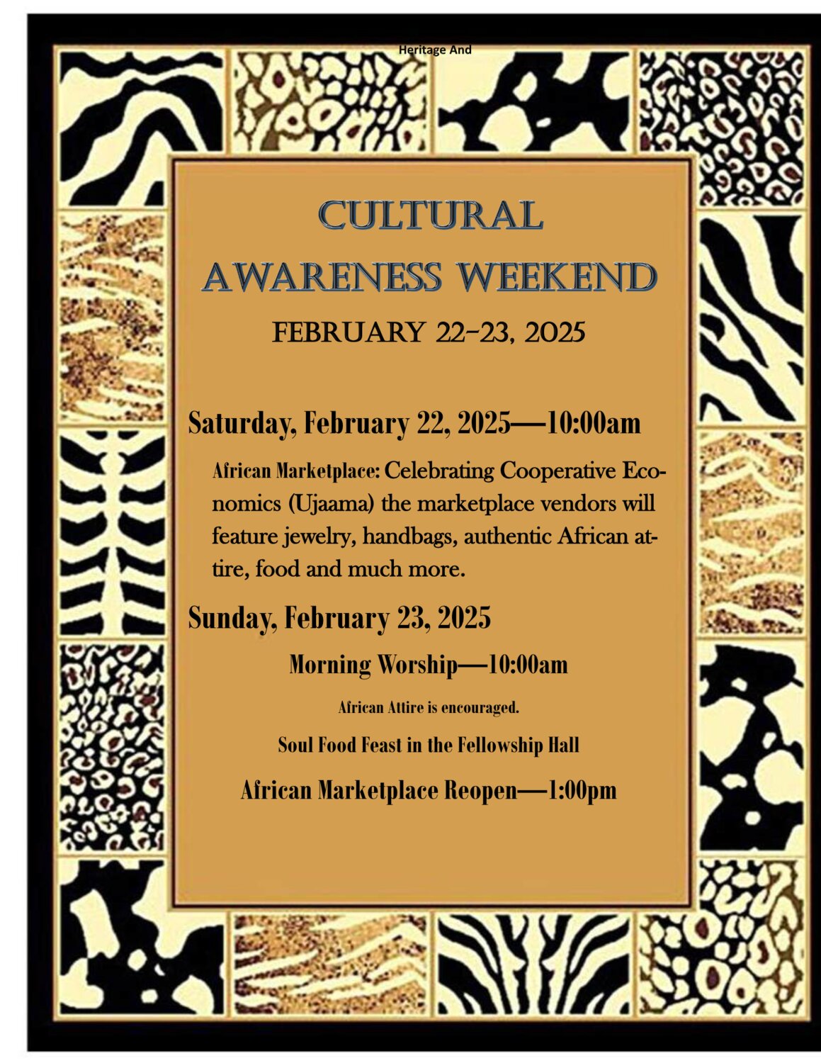 Little Rock A.M.E. Zion Church Cultural Awareness Weekend - Image