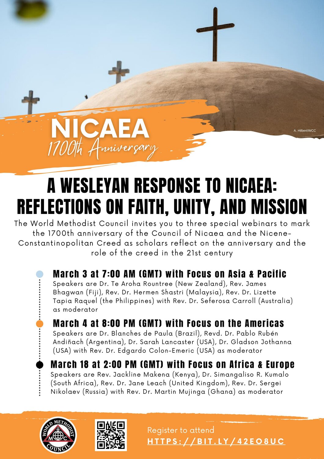 WMC Webinars March 3, 4 and 18, 2025: Council of Nicaea - 1700th Anniversary - Image