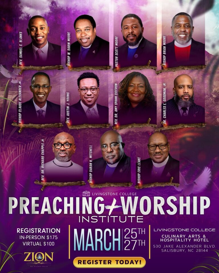 Livingstone College Preaching and Worship Institute on March 25–27, 2026